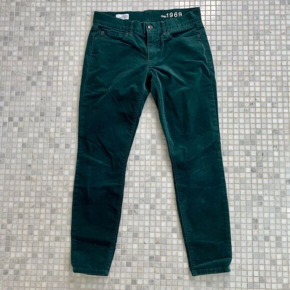 Gap Emerald Green Corduroy Legging Jeans - Picture 1 of 9